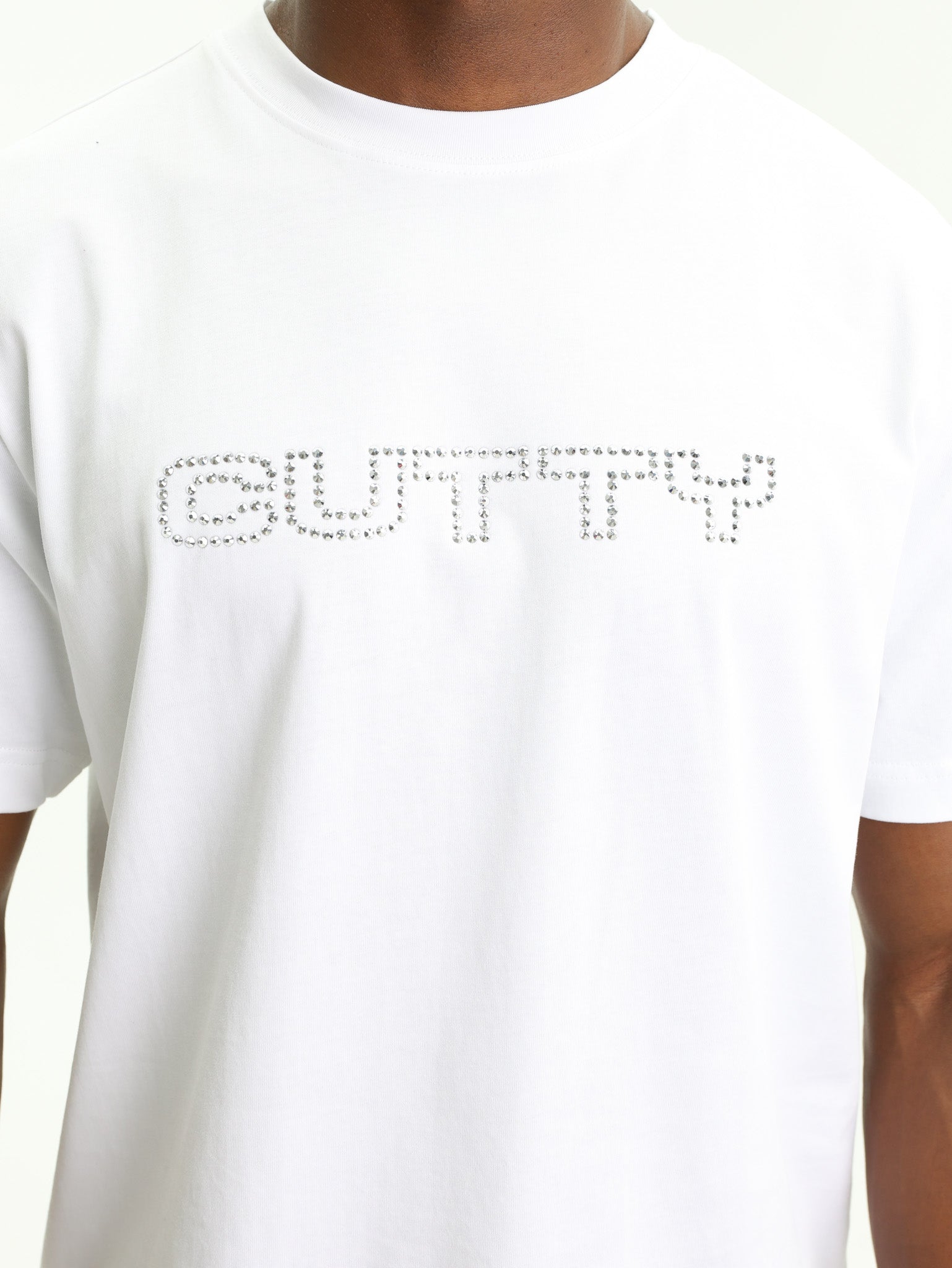 Cutty T-Shirt Studded Logo White